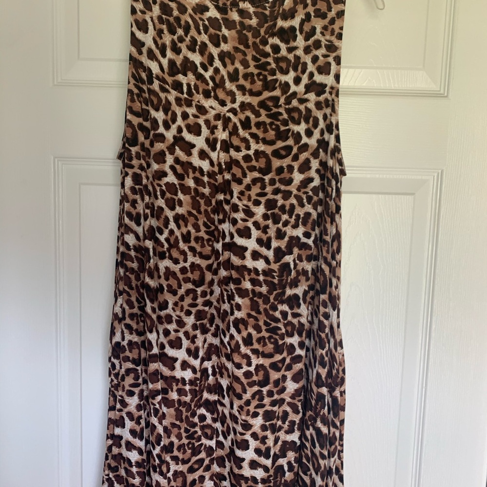Cheetah print tunic top